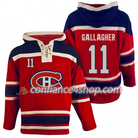 Adidas Maillot de Hockey Montreal Canadiens Brendan Gallagher 11 Rouge Sawyer Chandails à capuchon - Homme